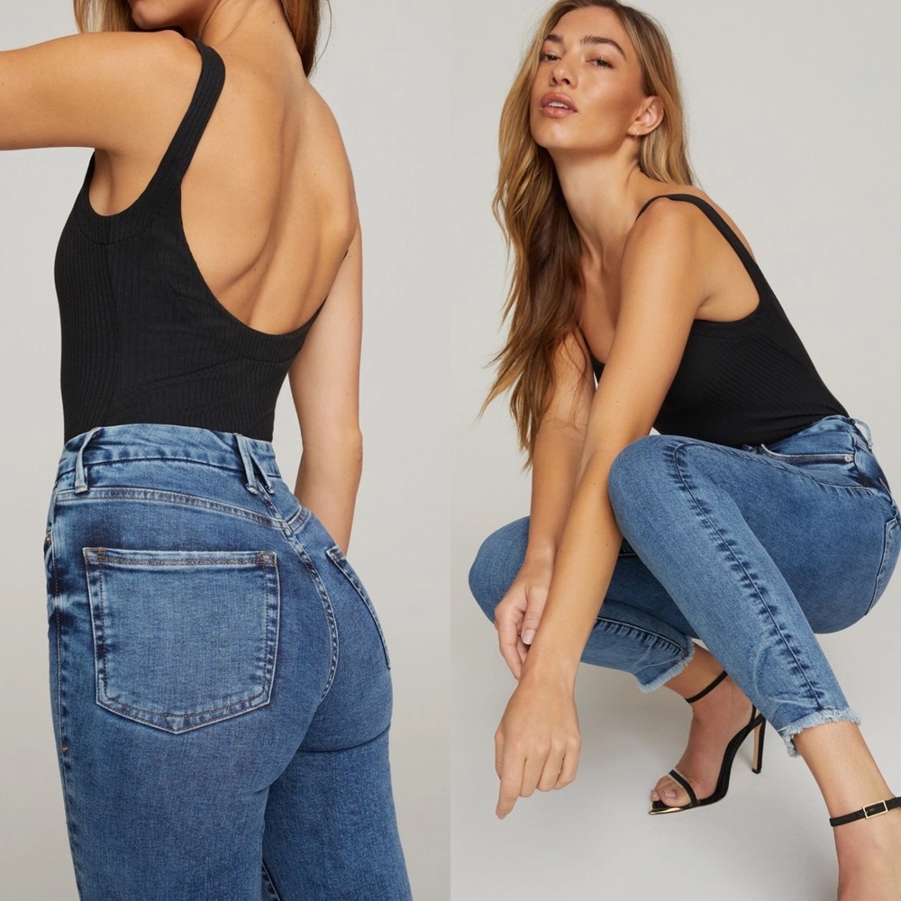 NWT Good American- GOOD WAIST CROP, size 0/25